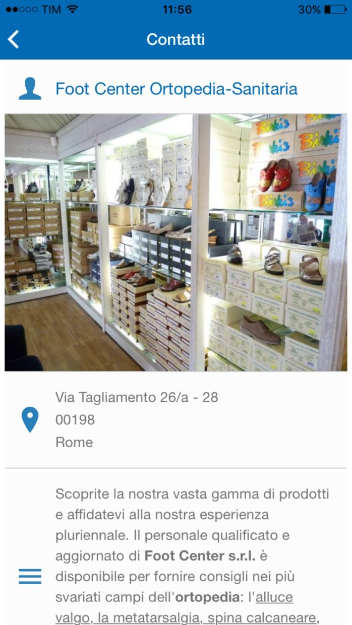 App Foot Center Roma