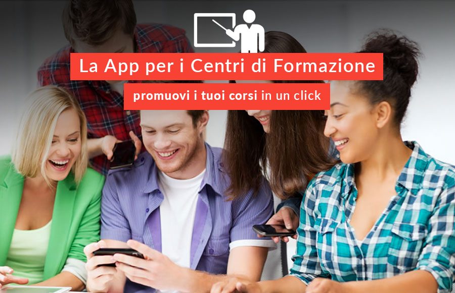 La App per i centri di formazione per la promozione dei corsi